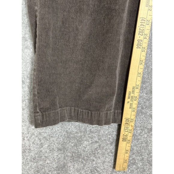 Croft Barrow Casual Corduroy Chino Pants Mens Size 42x32 Expandable Waist Brown - Picture 8 of 9